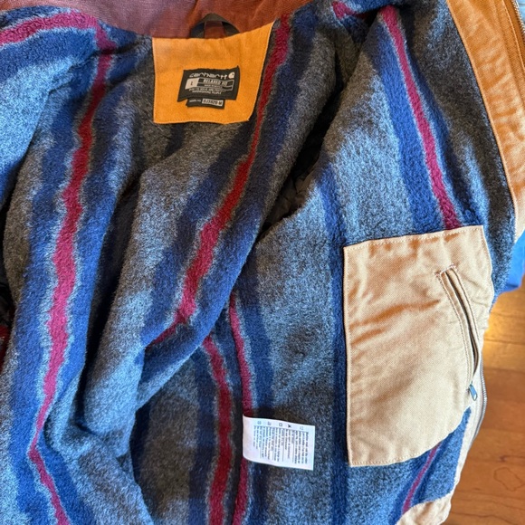 Carhartt Duck Lined Detroit Jacket Size LARGE - Picture 6 of 9